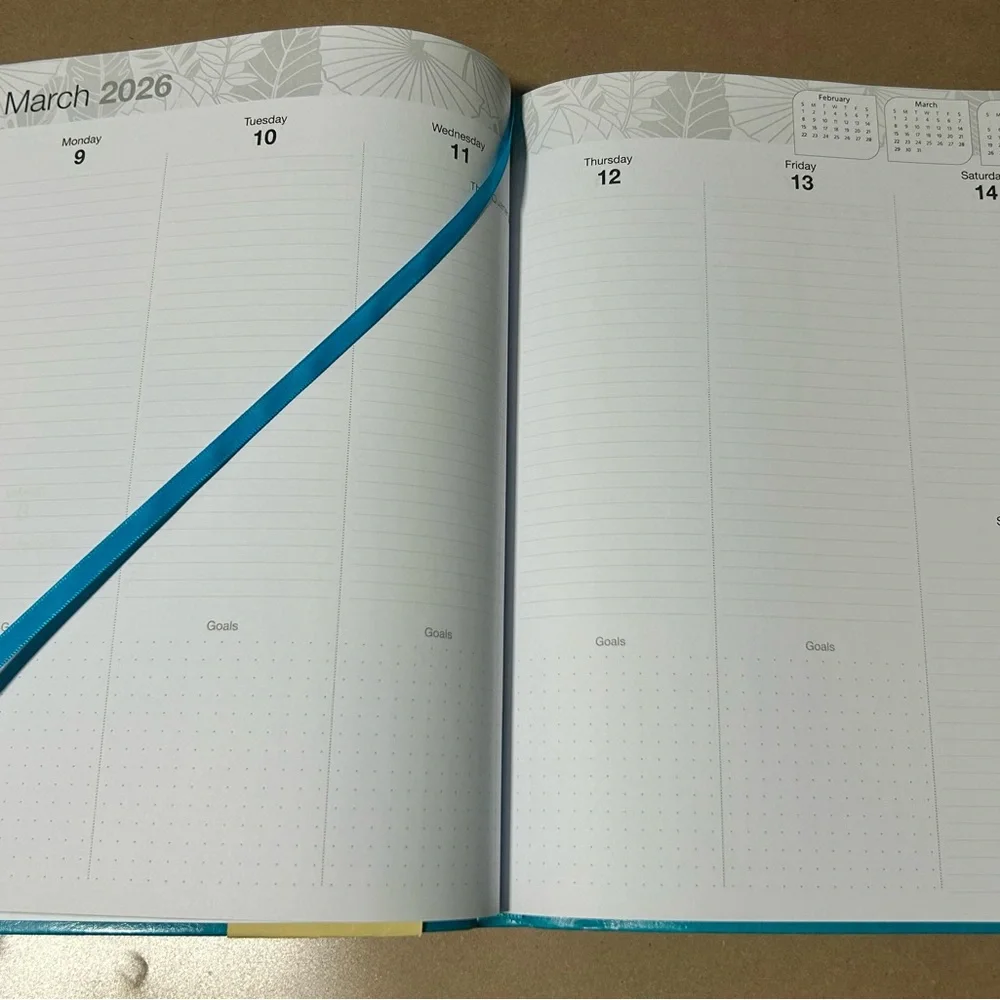Sorrento Press Blue-Teal 18-Month Weekly Planner